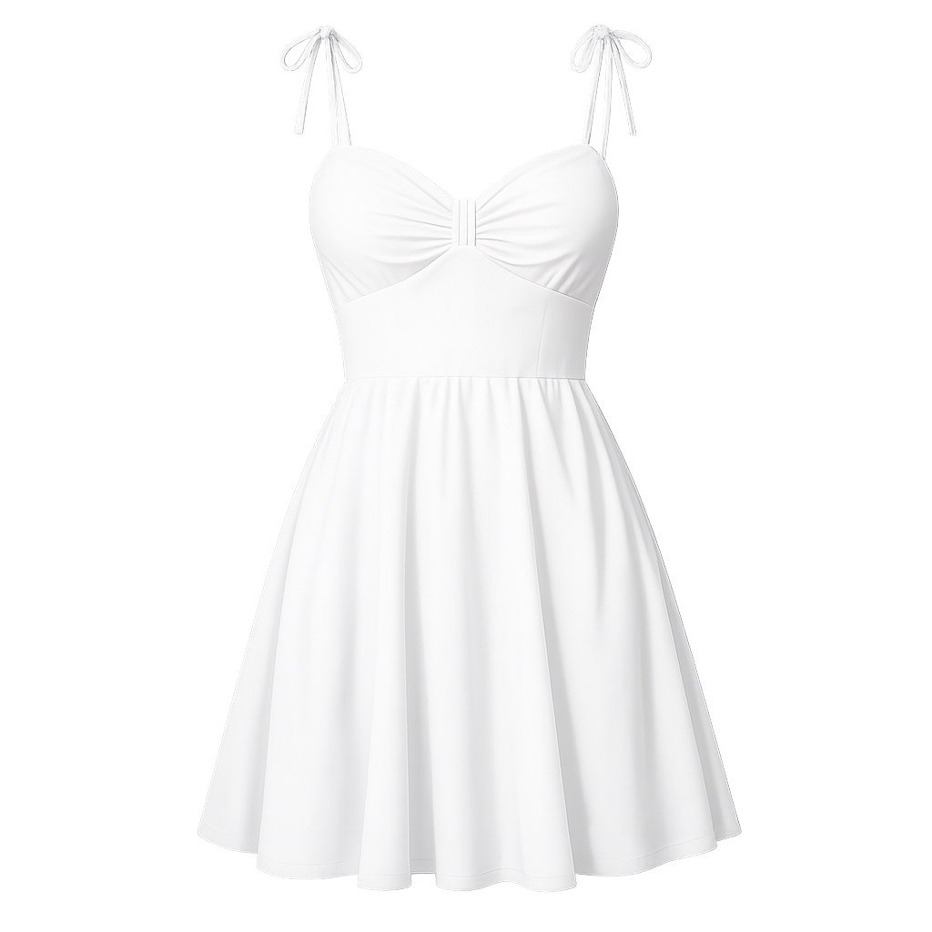White sundress mockup